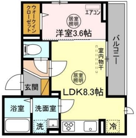 ガルデ西千葉の物件間取画像